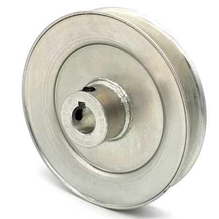 Terre Products V-Groove Drive Pulley - 4.5'' Dia. - 5/8'' Bore - Steel 245058